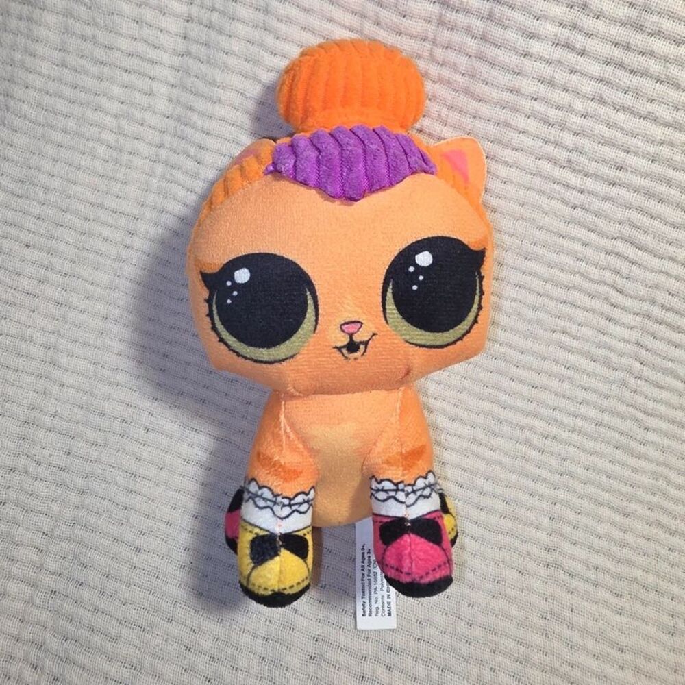LOL Surprise Pets Plush Stuffed Animal Doll Multi Color Orange Cat